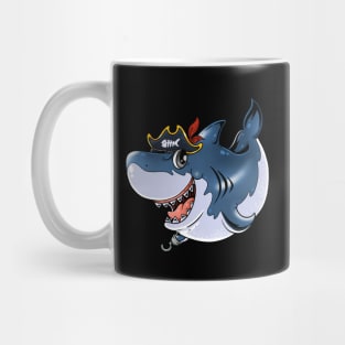 Savage Seafarer: Pirate Shark Design Mug